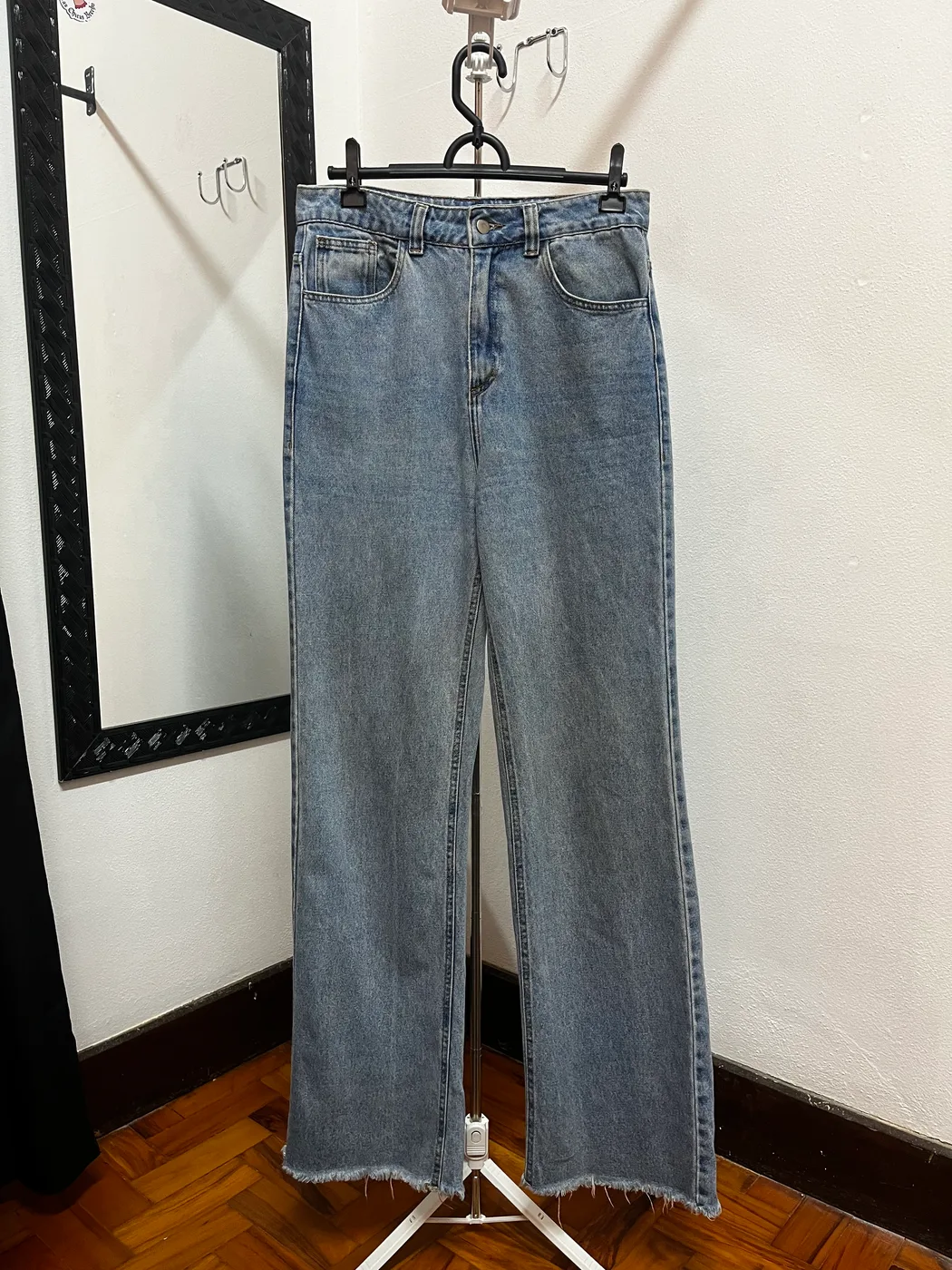 Calça jeans reta