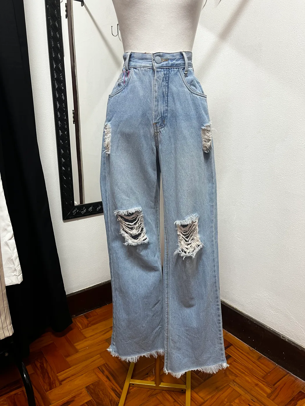 Calça wide leg