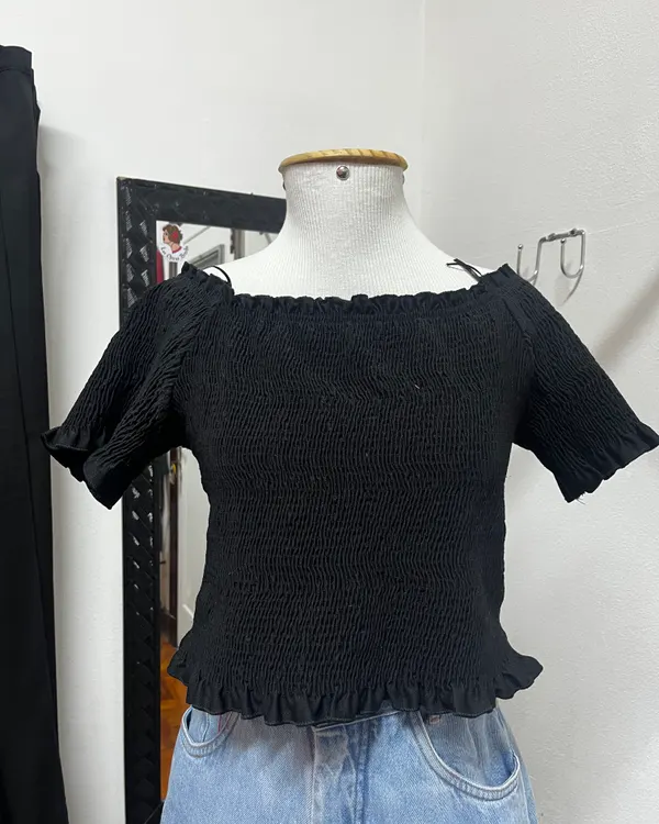 Blusa texturizada
