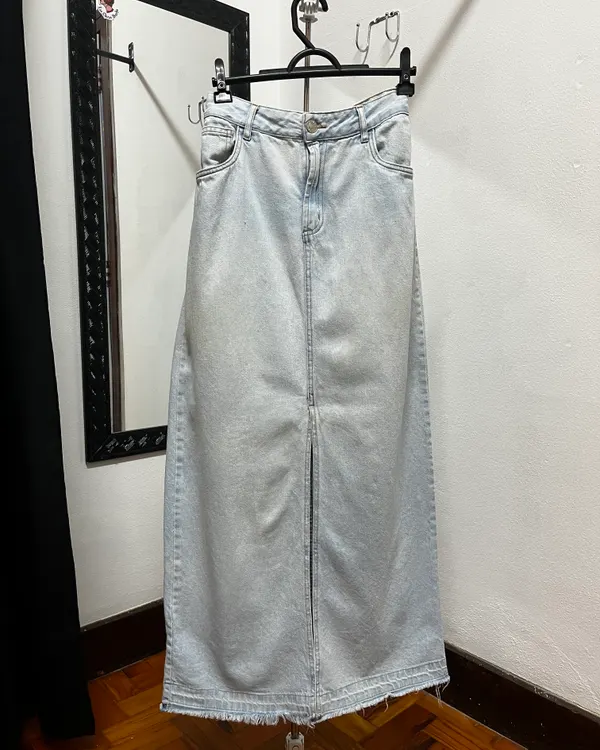 Saia longa jeans