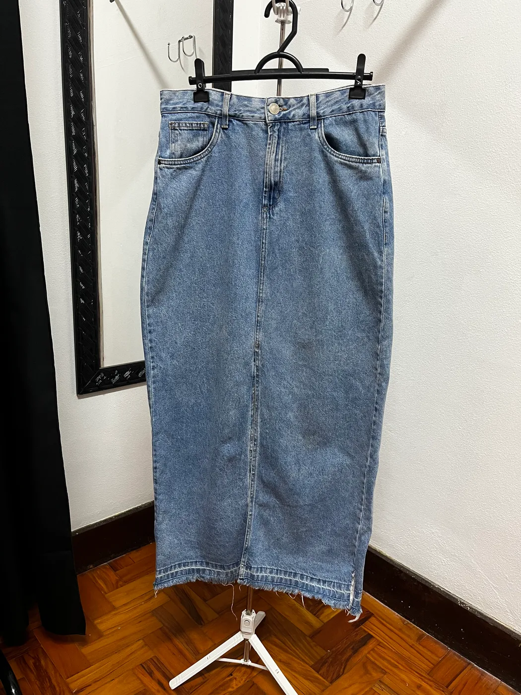 Saia longa jeans